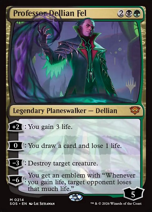 Profesor Dellian Fel — Secrets of Strixhaven Promos