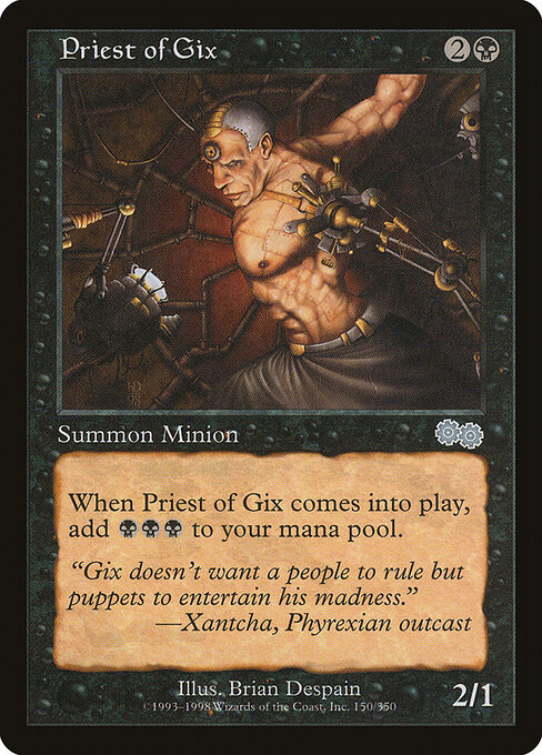 Carta Sacerdote de Gix — Urza's Saga · USG · #150