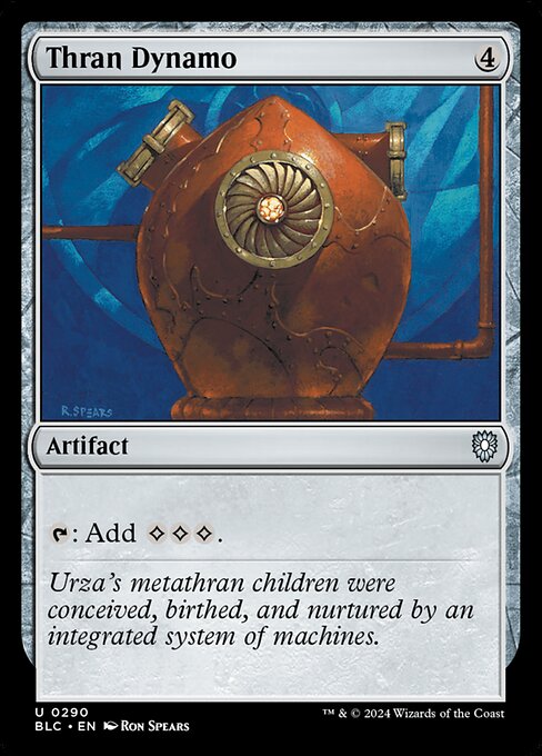 Carta Dínamo thran — Bloomburrow Commander · BLC · #290