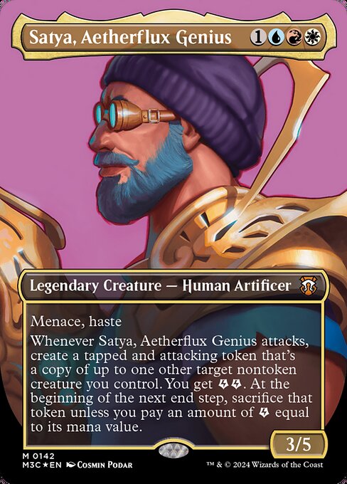 Satya, Aetherflux Genius — Modern Horizons 3 Commander