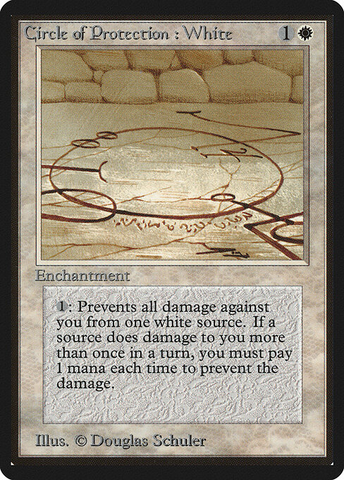 Carta Circulo de protección: Blanco — Limited Edition Beta · LEB · #14