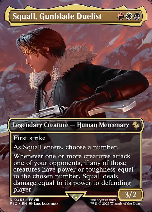 Carta Squall, Gunblade Duelist — Final Fantasy Commander · FIC · #453
