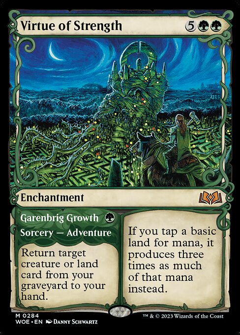 Virtue of Strength // Garenbrig Growth — Wilds of Eldraine