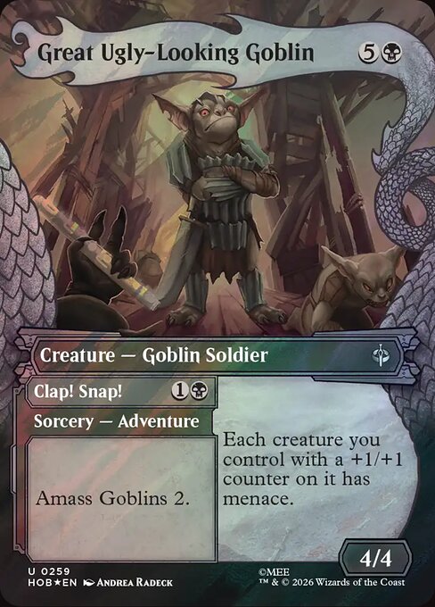 Carta Great Ugly-Looking Goblin // Clap! Snap! — The Hobbit · HOB · #259