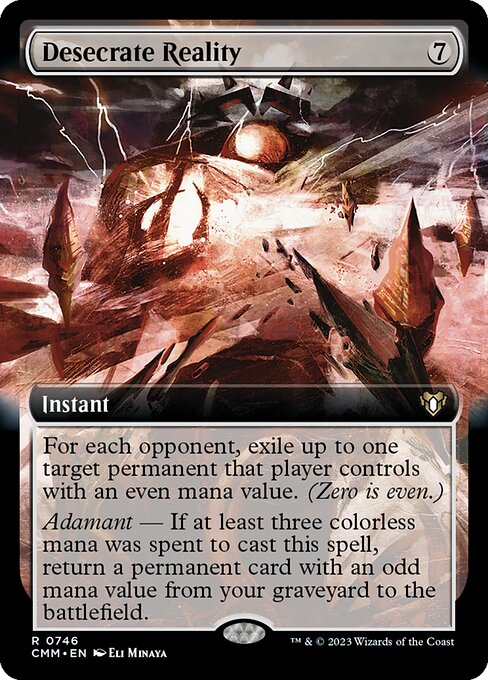 Carta Desecrate Reality — Commander Masters · CMM · #746