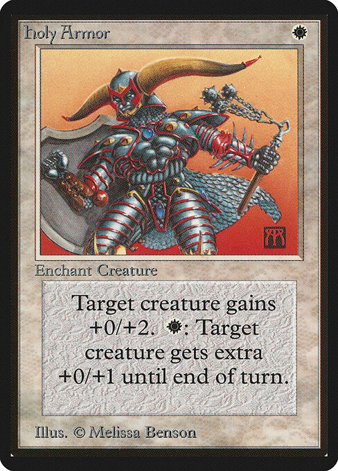 Carta Armadura sagrada — Limited Edition Beta · LEB · #24