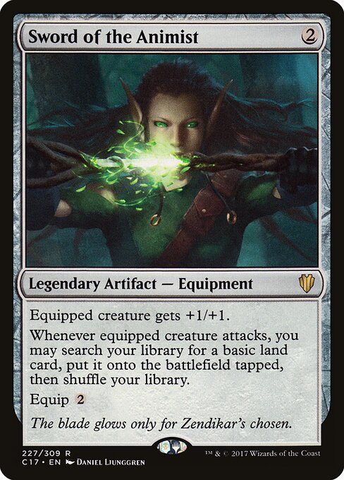 Carta Espada de la animista — Commander 2017 · C17 · #227