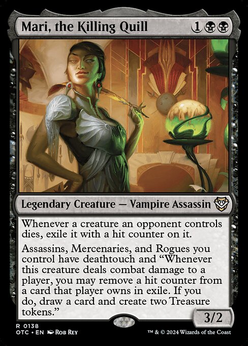 Mari, la Pluma Asesina — Outlaws of Thunder Junction Commander