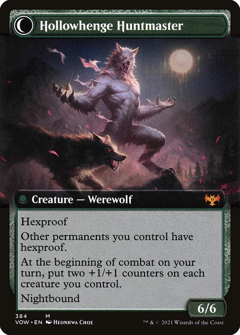Avabruck Caretaker // Hollowhenge Huntmaster (cara trasera)