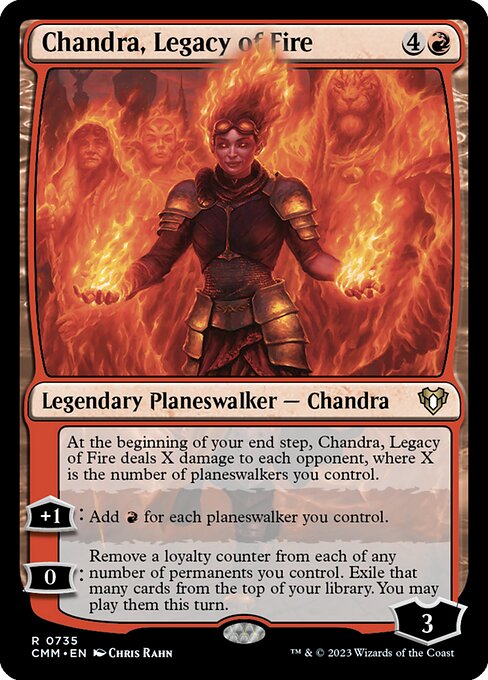 Carta Chandra, Legacy of Fire — Commander Masters · CMM · #735