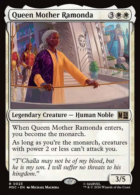 Carta Reina Madre Ramonda — Marvel Super Heroes Commander · MSC · #23