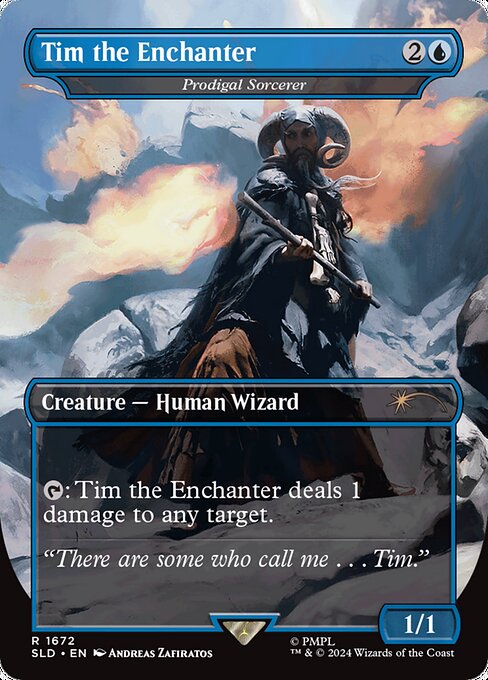 Carta Hechicero pródigo — Secret Lair Drop · SLD · #1672