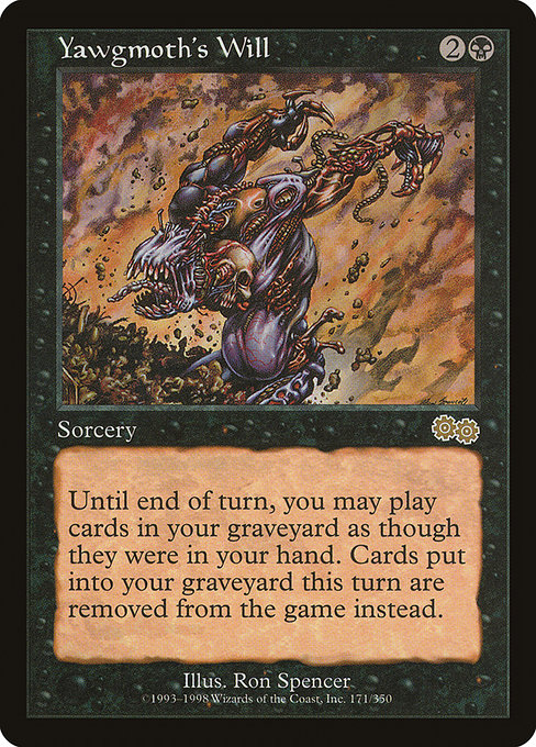 Carta Voluntad de Yawgmoth (Urza's Saga)