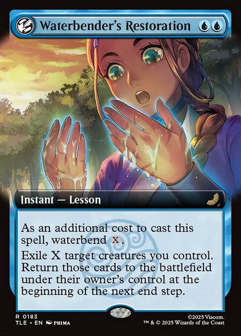 Carta Waterbender's Restoration — Avatar: The Last Airbender Eternal · TLE · #183