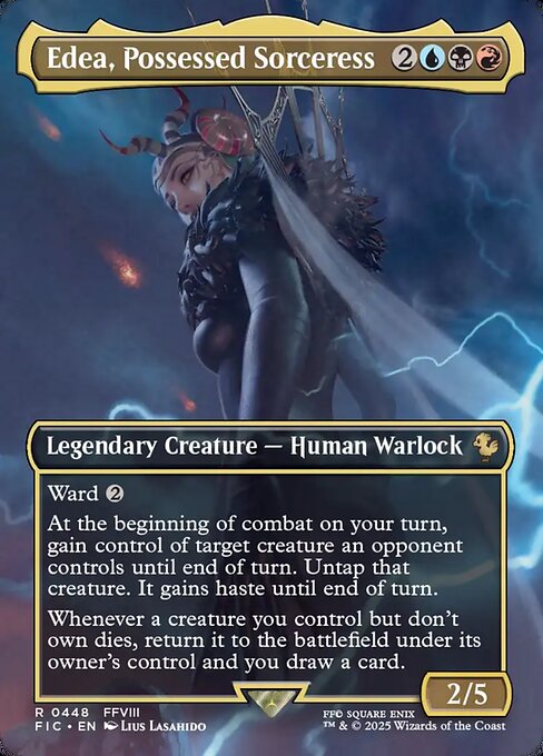 Carta Edea, Possessed Sorceress — Final Fantasy Commander · FIC · #448