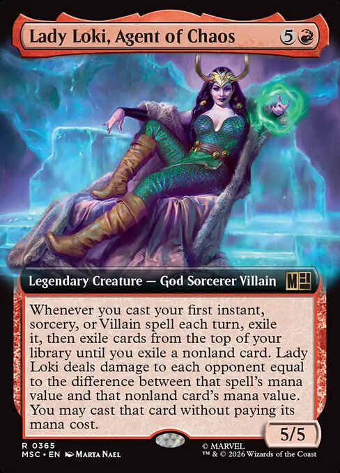Carta Lady Loki, agente del caos — Marvel Super Heroes Commander · MSC · #365