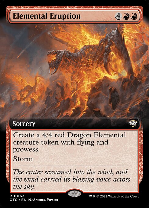 Erupción elemental — Outlaws of Thunder Junction Commander