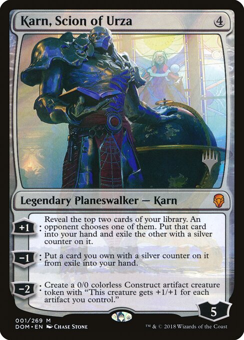 Carta Karn, vástago de Urza — Dominaria Promos · PDOM · #1p