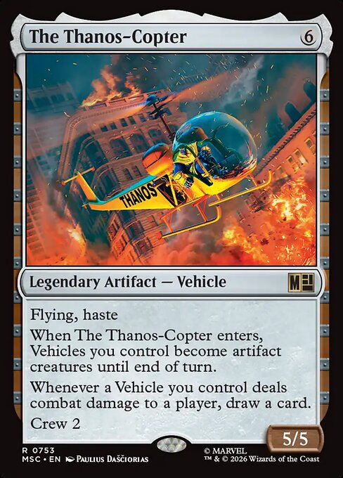 Carta The Thanos-Copter — Marvel Super Heroes Commander · MSC · #753