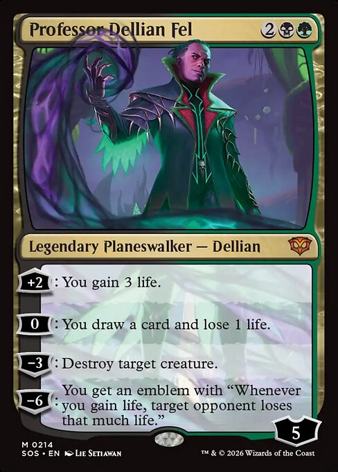 Profesor Dellian Fel — Secrets of Strixhaven
