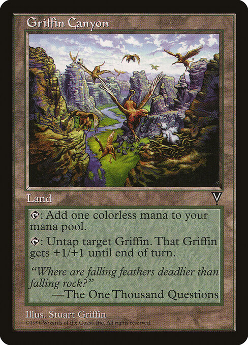 Carta Cañón de los grifos (Visions)