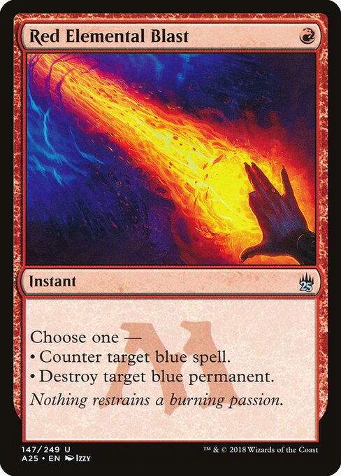 Ráfaga elemental roja — Masters 25