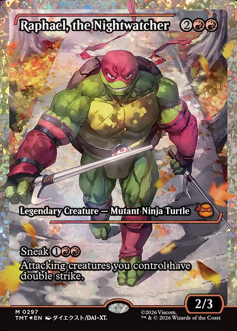 Carta Raphael, el Vengador Nocturno — Teenage Mutant Ninja Turtles · TMT · #297