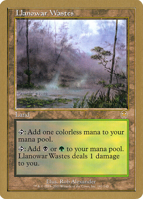 Yermos de Llanowar — World Championship Decks 2001