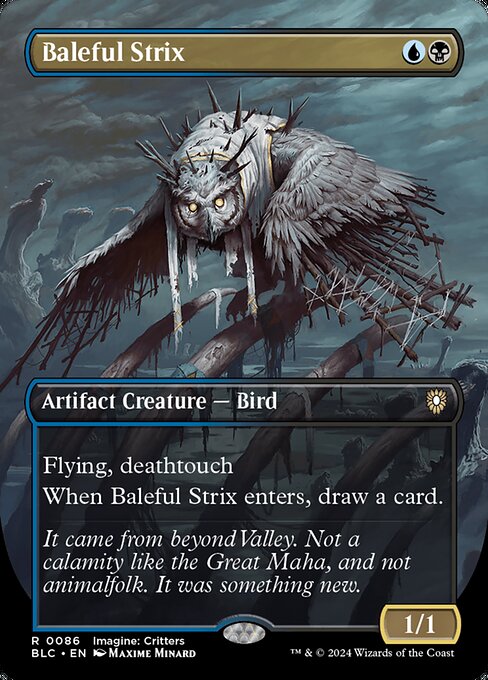 Carta Strix maléfico — Bloomburrow Commander · BLC · #86