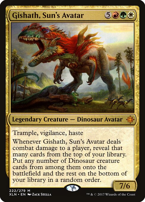 Carta Gishath, Avatar del Sol — Ixalan · XLN · #222