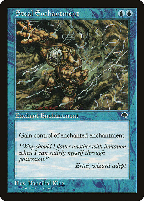 Carta Robar encantamiento — Tempest · TMP · #90