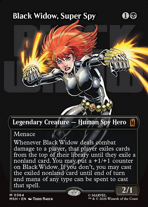 Carta Viuda Negra, superespía — Marvel Super Heroes · MSH · #364