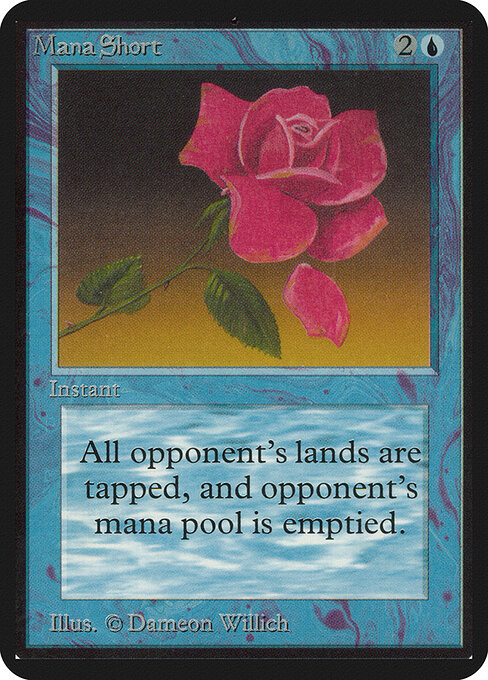 Carta Escasez de maná — Limited Edition Alpha · LEA · #65