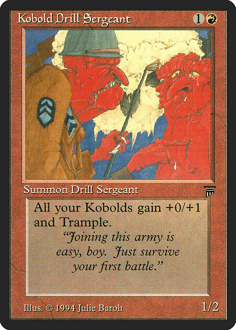 Carta Kobold Drill Sergeant — Legends · LEG · #154