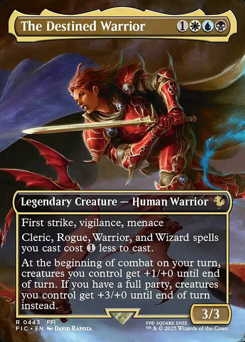 Carta The Destined Warrior — Final Fantasy Commander · FIC · #443
