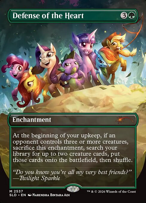 Carta Defensa del corazón — Secret Lair Drop · SLD · #2537