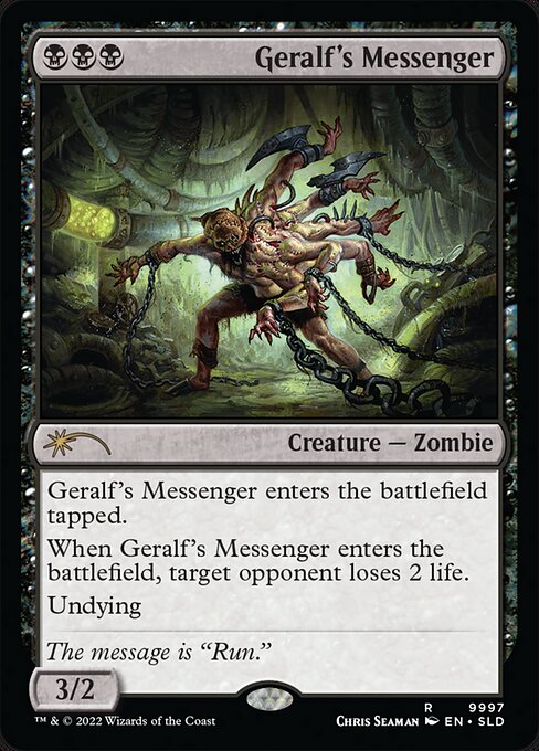 Carta Mensajero de Geralf — Secret Lair Drop · SLD · #9997