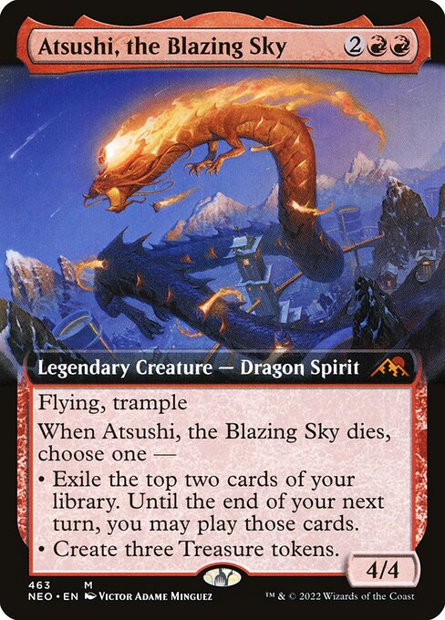 Atsushi, el Cielo en Llamas — Kamigawa: Neon Dynasty