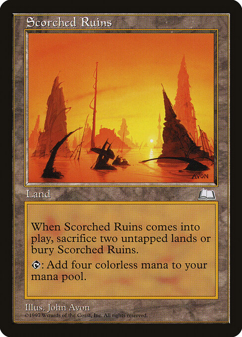 Carta Ruinas calcinadas (Weatherlight)