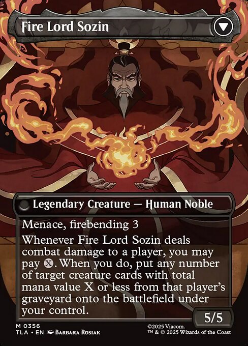 The Rise of Sozin // Fire Lord Sozin (cara trasera)