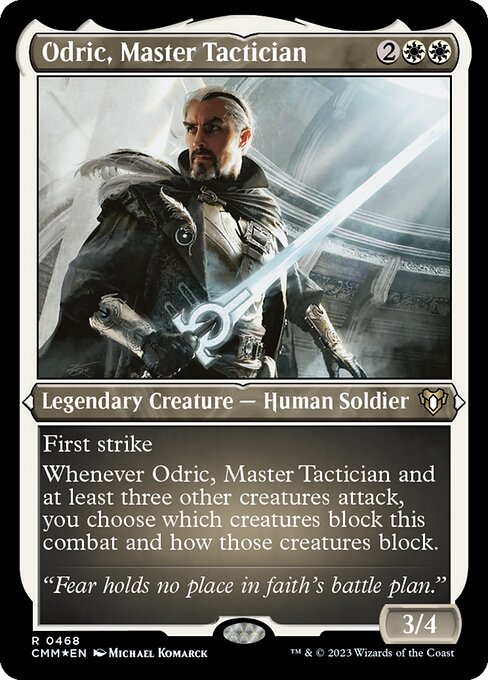 Carta Odric, maestro estratega — Commander Masters · CMM · #468