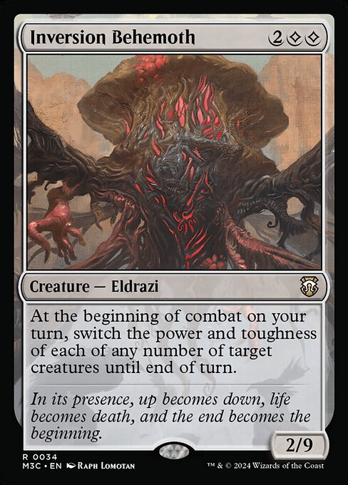 Carta Inversion Behemoth — Modern Horizons 3 Commander · M3C · #34