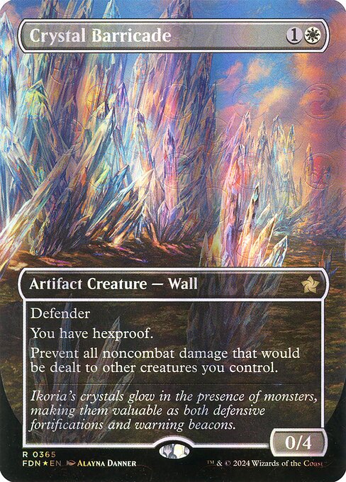 Carta Barricada de cristal — Foundations · FDN · #365