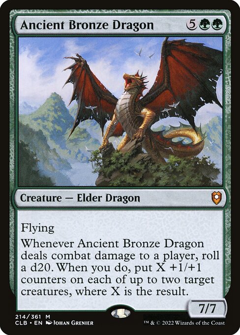 Dragón de bronce anciano — Commander Legends: Battle for Baldur's Gate