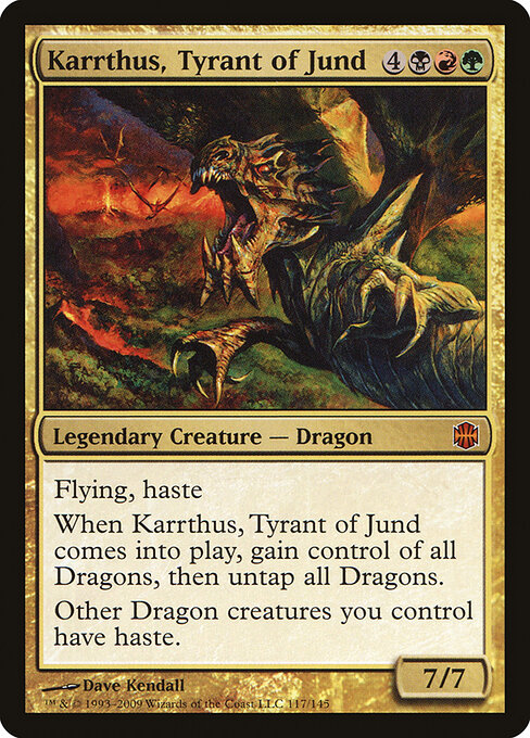 Carta Karrthus, tirano de Jund — Alara Reborn · ARB · #117