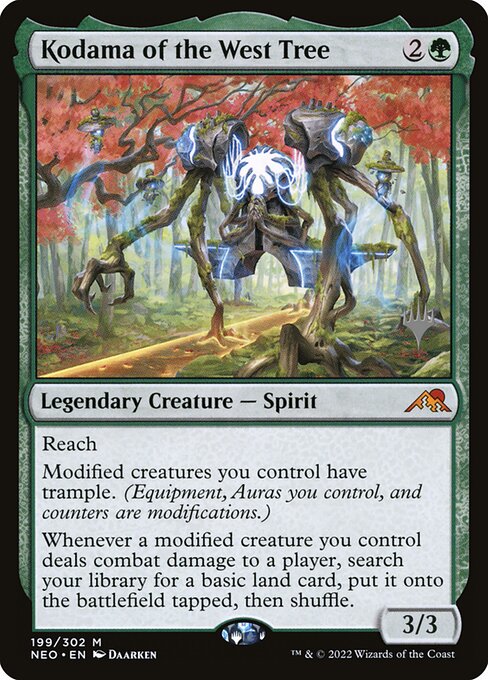Kodama del árbol del oeste