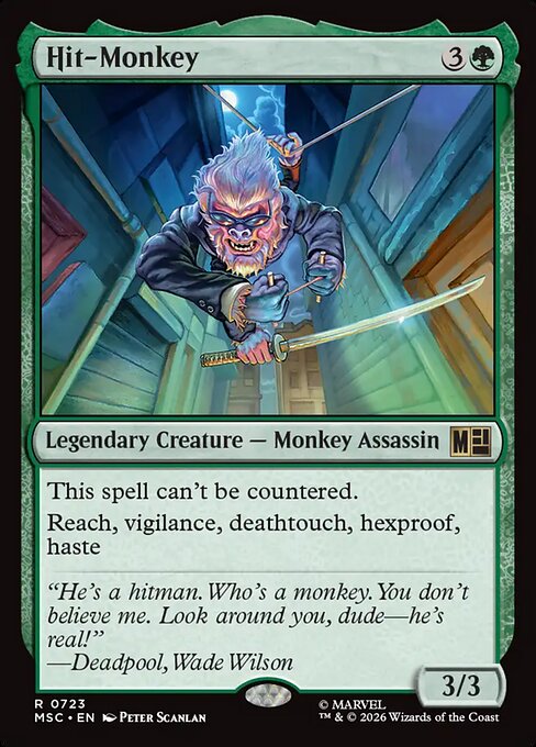 Carta Hit-Monkey — Marvel Super Heroes Commander · MSC · #723