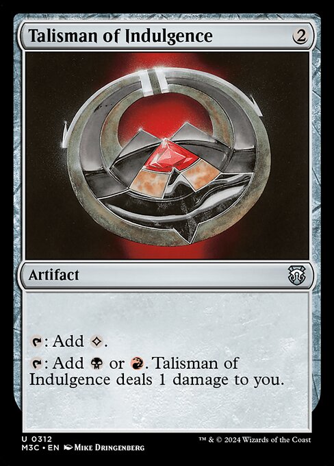 Talismán de la indulgencia — Modern Horizons 3 Commander