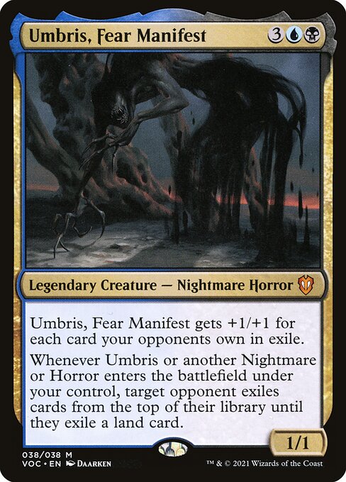 Umbris, manifestación del miedo