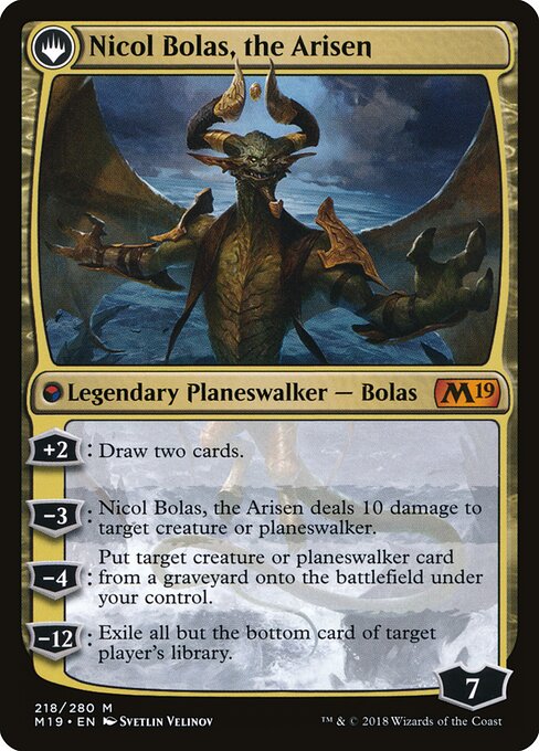 Nicol Bolas, the Ravager // Nicol Bolas, the Arisen (cara trasera)